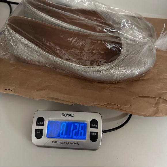 FRYE Silver Carson Ballet Flats Slip On Comfort size 7M - Picture 7 of 9